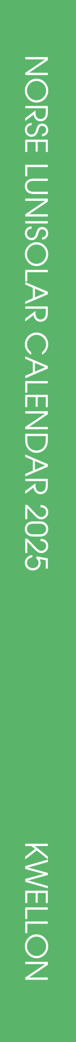 Kwellon’s Norse lunisolar calendar 2025